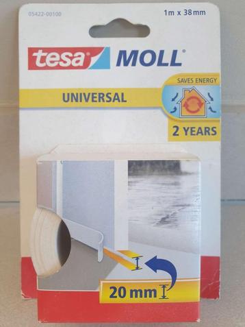Tesa Moll 1m x 38mm zelfklevende schuimstof dorpelstrip, Enlèvement ou Envoi