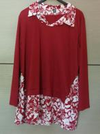 Nieuw / Pull met blouse inzet, bordeaux (50/52) Shein, Ophalen of Verzenden, Nieuw, Maat 46/48 (XL) of groter, Rood