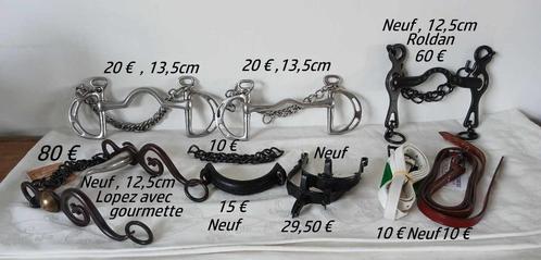 Mors espagnol ,éperons espagnol, Animaux & Accessoires, Chevaux & Poneys | Brides & Harnachement, Neuf, Enlèvement ou Envoi