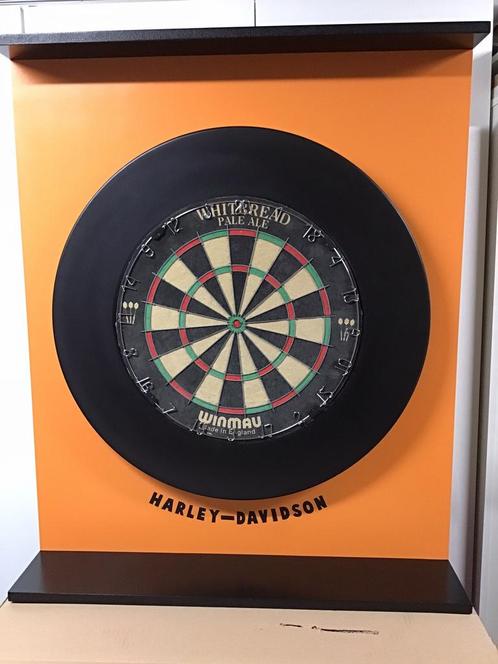 Darts achterwand ( Harley Davidson ) !!, Sports & Fitness, Fléchettes, Neuf, Enlèvement