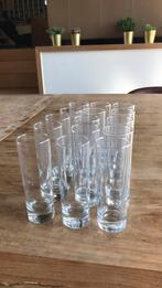 Set 15 longdrink glazen dia 5cm hoog 15cm, Verzamelen, Ophalen, Zo goed als nieuw