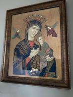 Antieke Icoon met Maria en Jezus afkomstig uit Grioekenland, Antiek en Kunst, Antiek | Religieuze voorwerpen, Ophalen of Verzenden