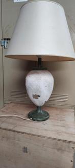 Grote vintage lamp tafellamp lampadaire antiek groen, Ophalen of Verzenden, Zo goed als nieuw