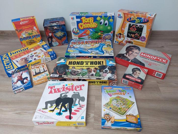 Allerlei gezeldschapspellen, Hobby en Vrije tijd, Gezelschapsspellen | Bordspellen, Gebruikt, Ophalen