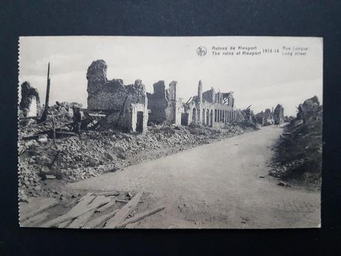 Nieuwpoort Nieuport Ruines 1914-18 Rue Longue, Collections, Cartes postales | Belgique, Non affranchie, Flandre Occidentale, Avant 1920