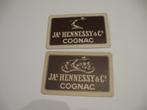 2 losse oude speelkaarten Cognac Hennessy & C. (15), Ophalen of Verzenden, Zo goed als nieuw, Speelkaart(en)