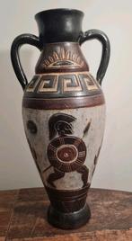 Art deco vaas Dubois Bouffioulx warriors zeldzaam geglazuurd, Ophalen of Verzenden