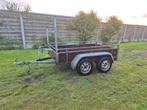 Dubbelasser 750kg met winch, Ophalen of Verzenden, Zo goed als nieuw