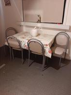 Te koop keukentafel met 4 stoelen, Huis en Inrichting, Tafels | Eettafels, Ophalen