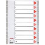 Esselte A4 tabbladen met voorgedrukte genummerde index 1-10., Diversen, Ophalen of Verzenden, Nieuw