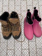 Waterdichte wandelschoenen en korte rubber laarzen, Sport en Fitness, Bergsport en Wandelen, Ophalen, Zo goed als nieuw