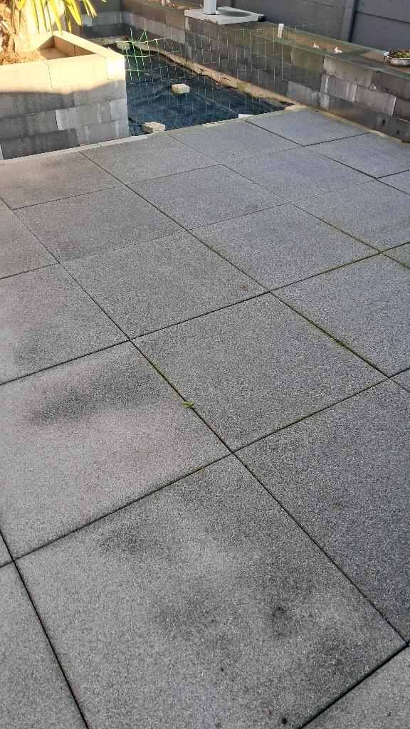 Mooie terrastegels 80x80 x8 te koop, Tuin en Terras, Tegels en Klinkers, Zo goed als nieuw, Terrastegels, Beton, 10 m² of meer