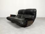 Ligne Roset Marsala sofa - black leather, 75 à 100 cm, Enlèvement ou Envoi, 150 à 200 cm, Utilisé