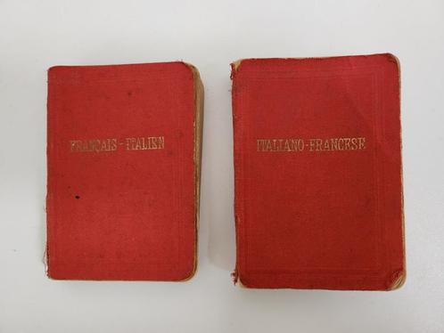 2 woordenboeken Italiaans-Frans en Frans-Italiaans -1910, Antiek en Kunst, Antiek | Boeken en Manuscripten, Ophalen of Verzenden