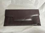 Ted Lapidus vintage taupe grijs leren etui, Handtassen en Accessoires, Grijs