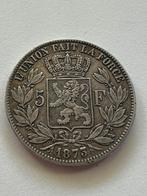 Belgie 5 Francs 1873 zilver, Ophalen of Verzenden, Zilver, Losse munt, Zilver