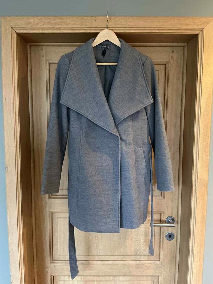 Jas maat M, Kleding | Dames, Jassen | Winter, Zo goed als nieuw, Maat 38/40 (M), Grijs, Ophalen of Verzenden