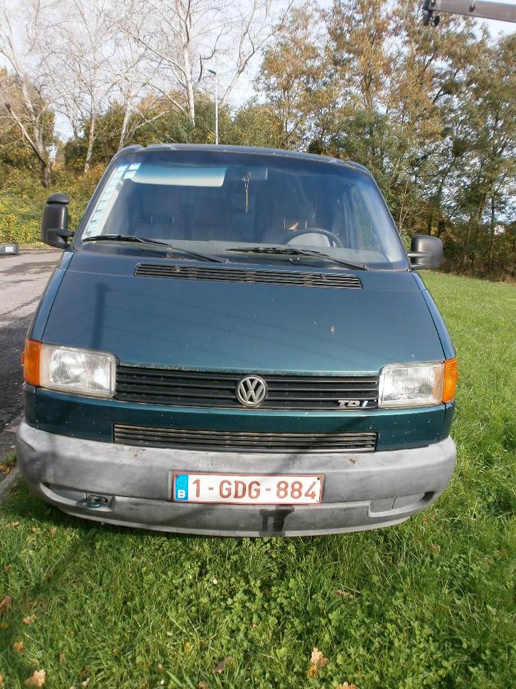 VW T4 2.5TDI 88CV 10/1998 EN PANNE NE DEMARRE PLUS., Auto's, Volkswagen, Particulier, Transporter, Metaalkleur, Schuifdeur, Startonderbreker