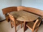 Table de coin en bois, Ophalen, Gebruikt, Bois, 4 tot 6 stoelen