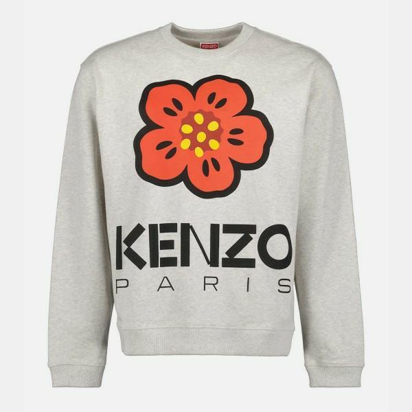 KENZO Boke sweatshirt met bloemenprint (maat: S en L), Kleding | Heren, Truien en Vesten, Nieuw, Maat 52/54 (L), Grijs, Ophalen
