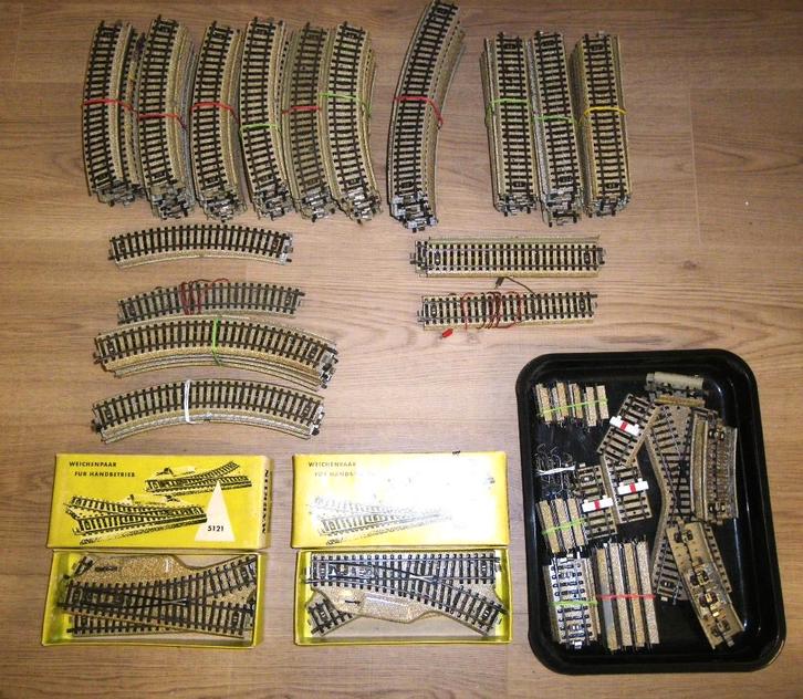 PARTIJ MARKLIN M-RAILS, Hobby & Loisirs créatifs, Trains miniatures | HO, Utilisé, Rails, Märklin, Enlèvement ou Envoi
