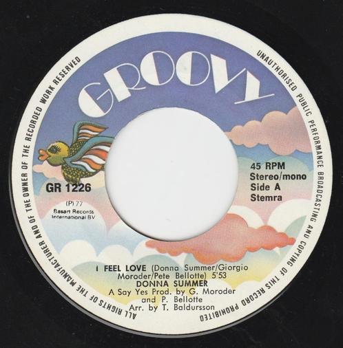 Donna Summer – I Feel Love / Can’t We Just Sit Down, Cd's en Dvd's, Vinyl | Overige Vinyl, Gebruikt, Ophalen of Verzenden