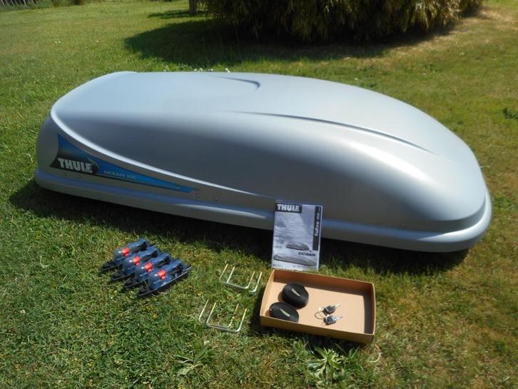 coffre toit THULE Océan 200 quasi NEUF petit prix, Auto diversen, Dakkoffers, Zo goed als nieuw, Ophalen