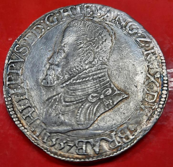 Filipsdaalder 1557 Antwerpen., Postzegels en Munten, Munten | België, Losse munt, Zilver, Zilver, Ophalen of Verzenden