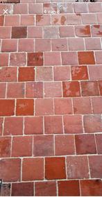 Lot authentieke terracotta tegels, Antiek en Kunst, Antiek | Wandborden en Tegels, Ophalen