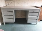 Metalen Bureau - Wit - Ladeblok, Huis en Inrichting, Bureaus, Ophalen, Zo goed als nieuw, Bureau