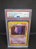 Gengar Holo 1st Edition NL Fossil PSA 8, Ophalen of Verzenden, Zo goed als nieuw