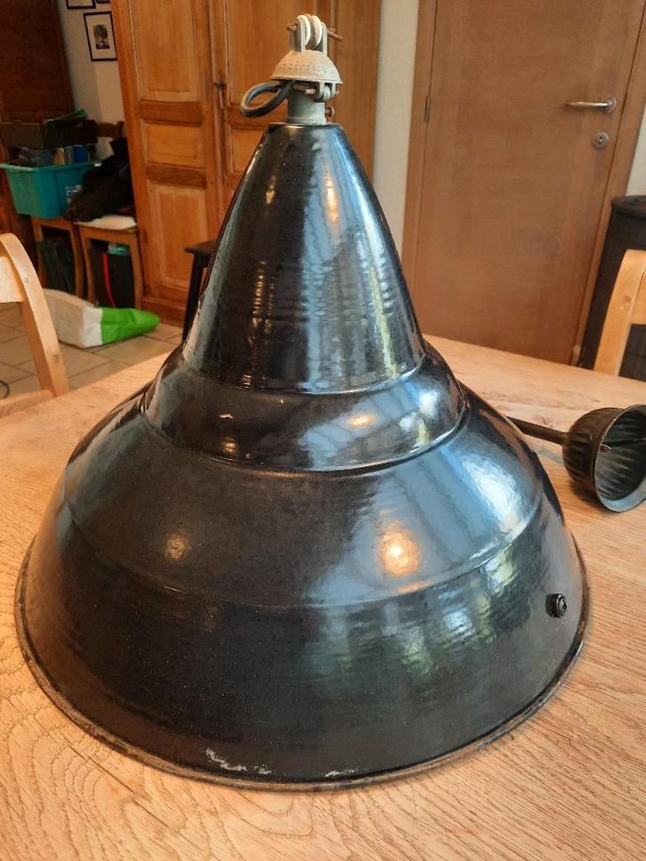 Oude industriële ophanging, Huis en Inrichting, Lampen | Hanglampen, Ophalen of Verzenden