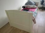 1-persoonsbed wit, Huis en Inrichting, Slaapkamer | Bedden, Ophalen, Gebruikt, 90 cm, Eenpersoons