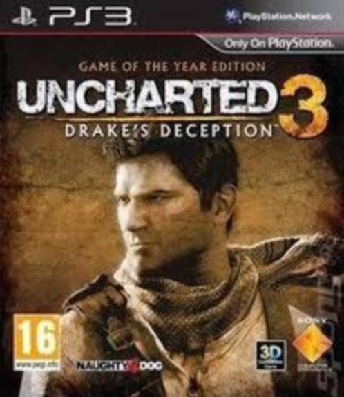 Uncharted 3-game van het jaar editie (PS3)., Games en Spelcomputers, Games | Sony PlayStation 3, Zo goed als nieuw, Avontuur en Actie