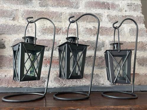 Sfeer theelicht lantaarntjes (3), Huis en Inrichting, Woonaccessoires | Kandelaars en Kaarsen, Zo goed als nieuw, Kandelaar, Minder dan 25 cm