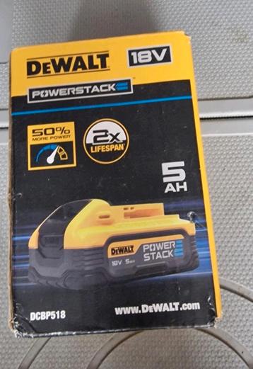 Batterie Li-Ion DeWalt Powerstack 18 V - 5 Ah, neuve., Enlèvement ou Envoi, Neuf