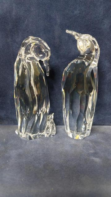 Swarovski - 2 pinguïns met baby beschikbaar voor biedingen