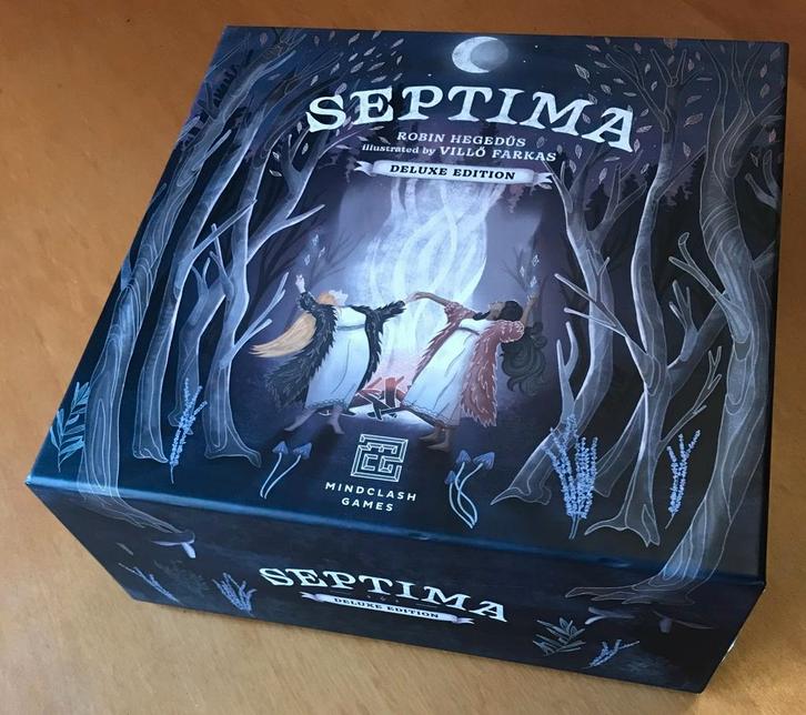 Septima Deluxe editie, Hobby en Vrije tijd, Gezelschapsspellen | Bordspellen, Zo goed als nieuw, Ophalen of Verzenden