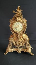 (19) Franse bronzen pendule in rococostijl 1880, Antiek en Kunst, Antiek | Klokken, Ophalen of Verzenden