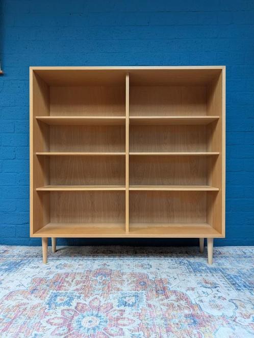Vintage eiken boekenkast, Borge Mogensen, Deens design, Verzamelen, Retro, Huis en Inrichting, Ophalen