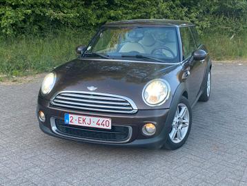 Mini one D 1.6diesel 11/2010 201400km, Autos, Mini, Cuir, Euro 5, Beige, Electronic Stability Program (ESP)