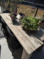 Tuintafel, Tuin en Terras, Tuintafels, Ophalen, Gebruikt, Rechthoekig, Hout