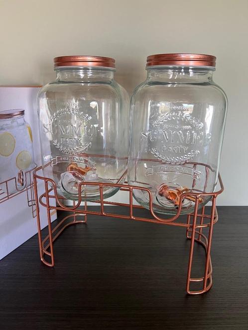 Duo Cosy & Trendy Drank Water Dispensers Brons Rek 7 Liter, Hobby en Vrije tijd, Feestartikelen, Nieuw, Feestartikel, Ophalen of Verzenden