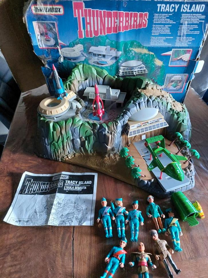Een Thunderbirds Eiland van 1992 in de doos geluid werkt, Enfants & Bébés, Jouets | Figurines, Enlèvement