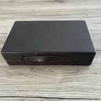 UNIVERSAL GENEVE BOX LEATHER WOOD, Overige materialen, Polshorloge, Ophalen of Verzenden, Leer