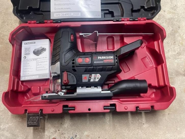 Parkside Performance Accudecoupeerzaag 20v nieuw in koffer, Doe-het-zelf en Bouw, Gereedschap | Zaagmachines, Nieuw, Decoupeerzaag