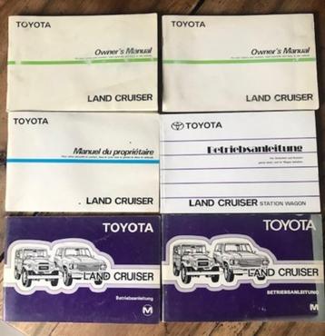 Toyota Land Cruiser oldtimer manuels d'instructions