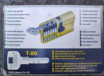 Serrure à cylindre TESA T-80 25/25 avec 3 clés, NOUVELLE !