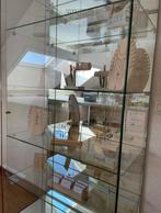 Glazen vitrine/ etalage kast met verlichting, Ophalen, Zo goed als nieuw, Glas
