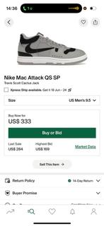 Nike Mac Attack QS SP X Travis Scott Cactus Jack, Vêtements | Hommes, Chaussures, Nike, Comme neuf, Enlèvement, Baskets
